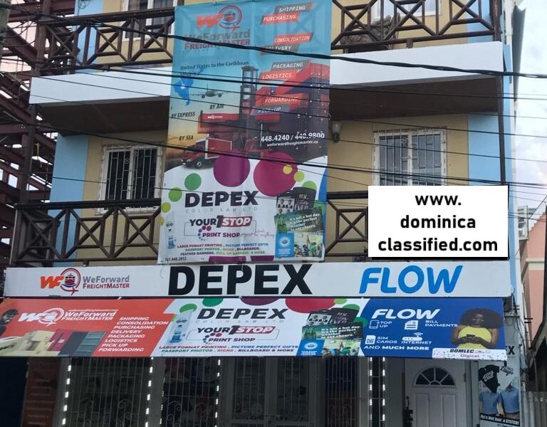 Depex Building – Prime Commercial Property in the Heart of Roseau, Dominica
